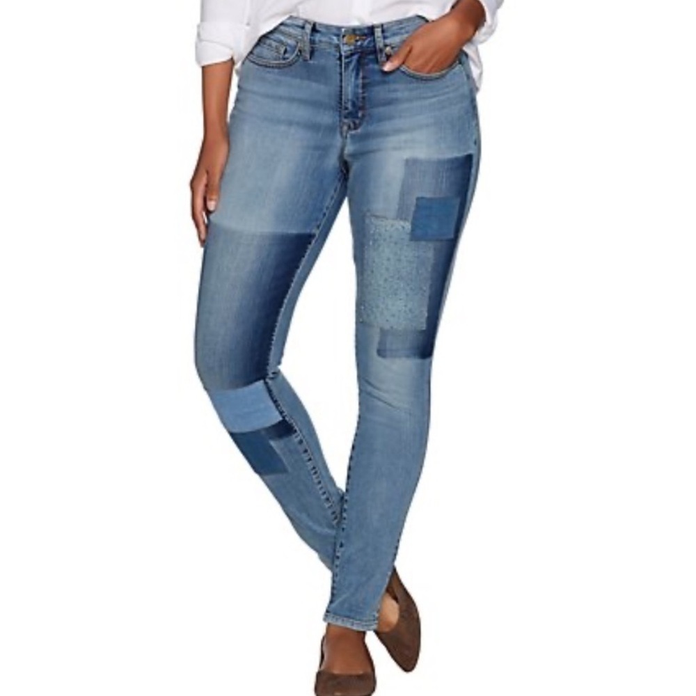 Martha Stewart Patchwork Skinny Jean